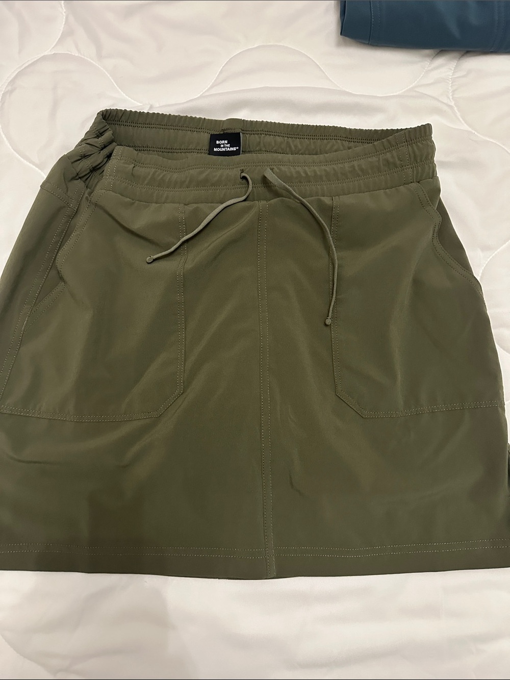 Kuhl Olive Green Drawstring Casual Skort